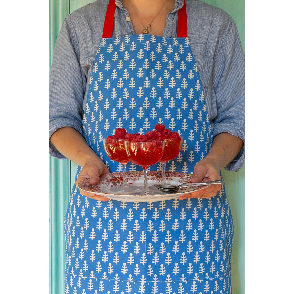 Apron Bagru Blue